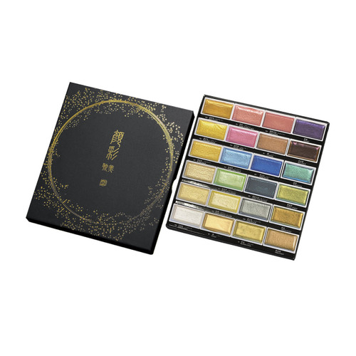  Gansai Tambi Watercolors- Set of 24 - Metallic Colors 