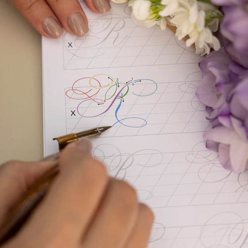 Wrapistry Advanced Flourishing Calligraphy Workbook 