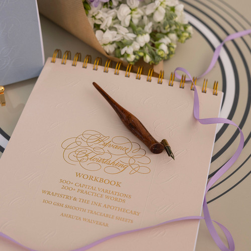 Wrapistry Advanced Flourishing Calligraphy Workbook 