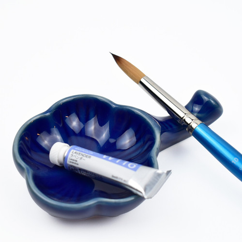  Boku-Undo Plum Bowl with Brush Rest 