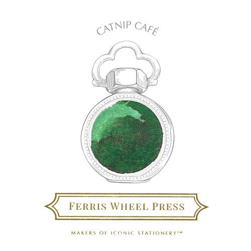  Ferris Wheel Press 38ml Fountain Pen Ink, Catnip Café 