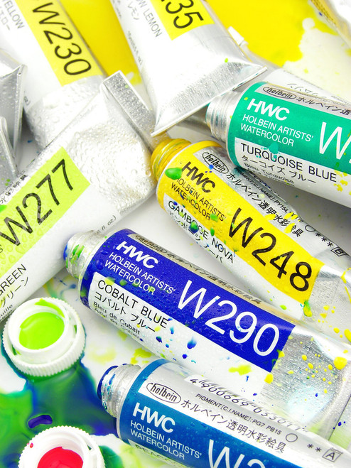  Holbein Artists' Watercolor 5ml, Pastel Set of 12 