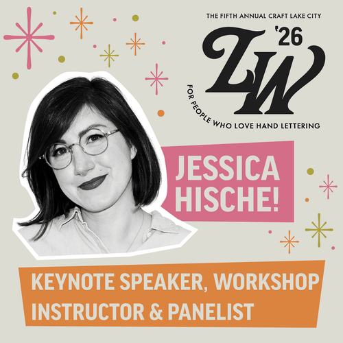 LetterWest 2026 - Jessica Hische - Linocut Lettering LetterWest 2026 - Jessica Hische - Linocut Lettering