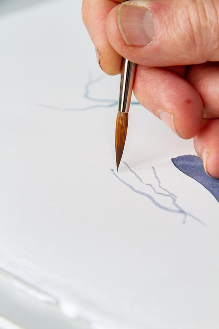  da Vinci Maestro Selected Siberian Kolinsky Red Sable Round X-Sharp Tip Brush, Series 10 