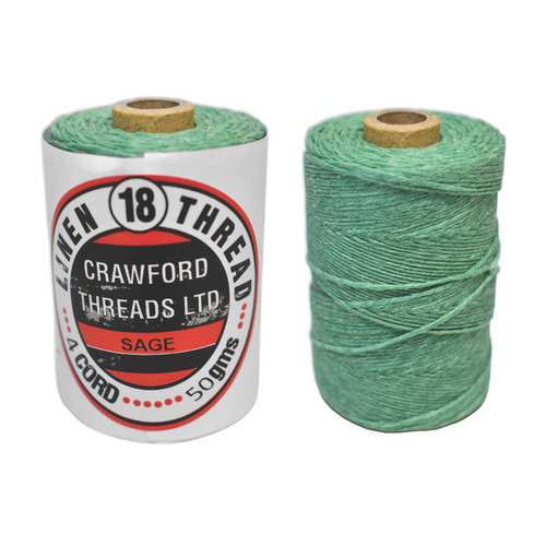 Crawford Waxed Linen Thread, PH Neutral, 4-ply 50g Spool