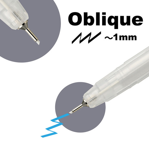 Zig Kuretake Kuretake Empty Karappo Pen, Oblique 