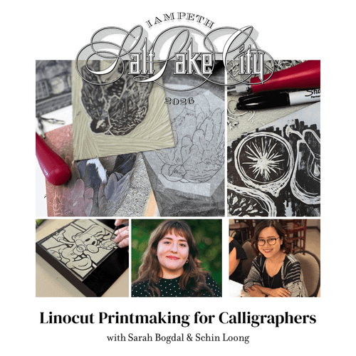  Linocut Printmaking for Calligraphers with Sarah Bogdal & Schin Loong 