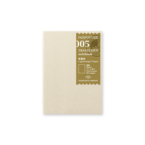 TRAVELER'S Notebook Refill - Passport Size - 005 Lightweight Paper