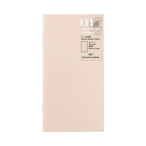 TRAVELER'S Notebook Refill - Original Size - 031 Sticker Release Paper