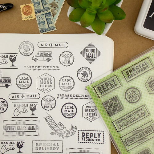 The Well-Appointed Desk Clear Stamp Set, Stay Posted, 4 x 6 