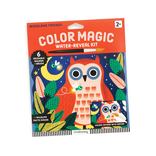 Mudpuppy Color Magic Water-Reveal Kit: Woodland Friends 
