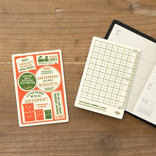 Traveler's Company TRAVELER'S Notebook 2027 Diary Plastic Sheet - Passport Size 