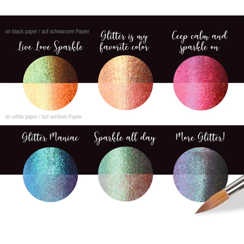 Coliro FINETEC Coliro Watercolor Set of 6, Sparkle (Limited Edition) 