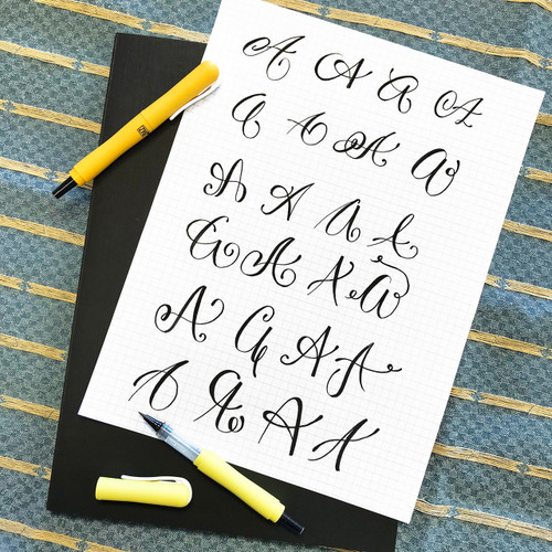 Zig Kuretake Cocoiro Letter Pen Extra Fine Flex Refill Ink Cartridges