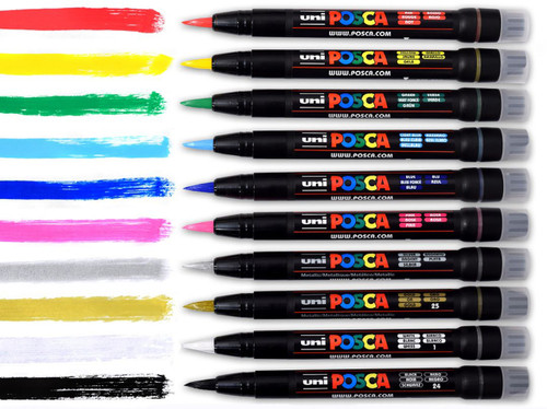 uni Posca Posca Paint Marker Brush PCF-350 uni Posca Posca Paint Marker Brush PCF-350