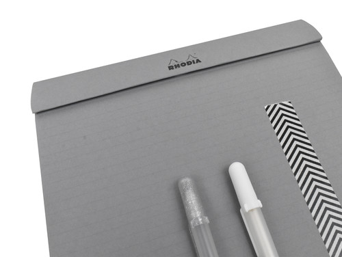 PAScribe Rhodia Grey Maya Lined Paper Pad, Grey