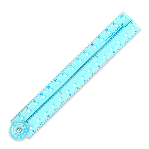 30cm Multi-Angle Ruler, Blue