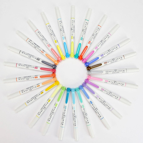 Zebra Mildliner Double Ended Highlighter, Pack of 25 Colors