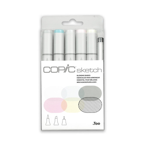 COPIC Sketch Marker, Set of 6 - Blending Basics