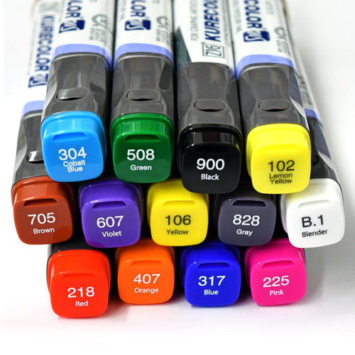 Marker 12-set Basic colors