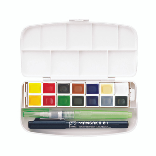 Gansai Tambi Watercolor Portable 14 Color Set