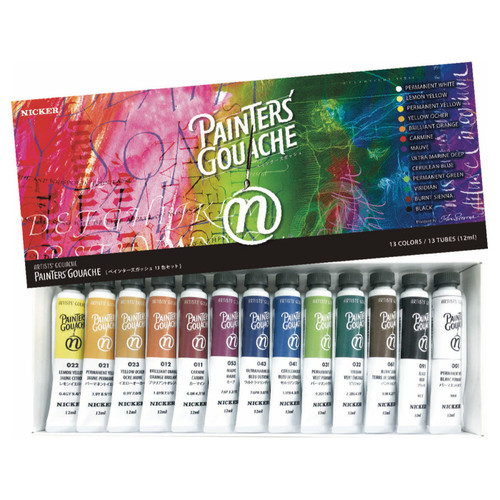 Nicker Designer Colour Gouache 13-Color Painter's Set