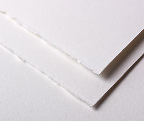 Stonehenge Papers : 250 gsm : 22 x 30 in : Vellum-Like, 2 Deckled Edges