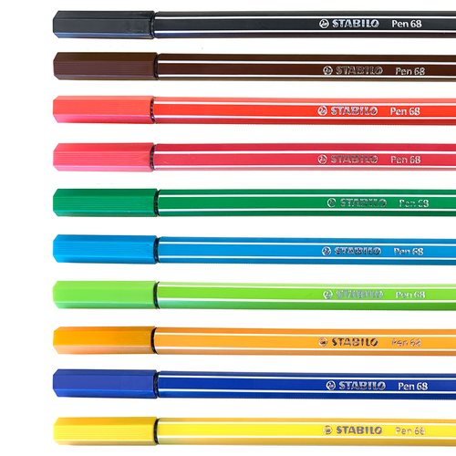 STABILO Pen 68, Multicolor Set of 10