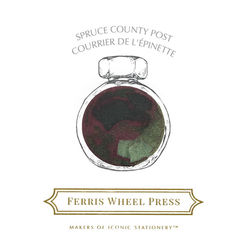 Ferris Wheel Press 38ml Fountain Pen Ink, Spruce County Post