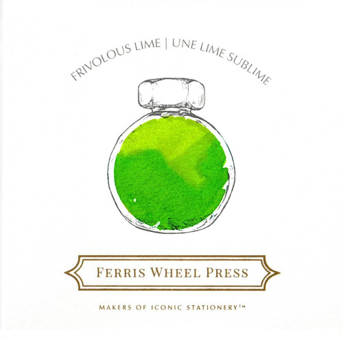 Ferris Wheel Press 38ml Fountain Pen Ink, Frivolous Lime