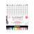 Zebra ClickArt Retractable Marker Pen 0.6mm, Set of 12 Standard Colors
