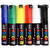 Posca Paint Marker Broad Bullet PC-7M Set of 6, Basic Colors