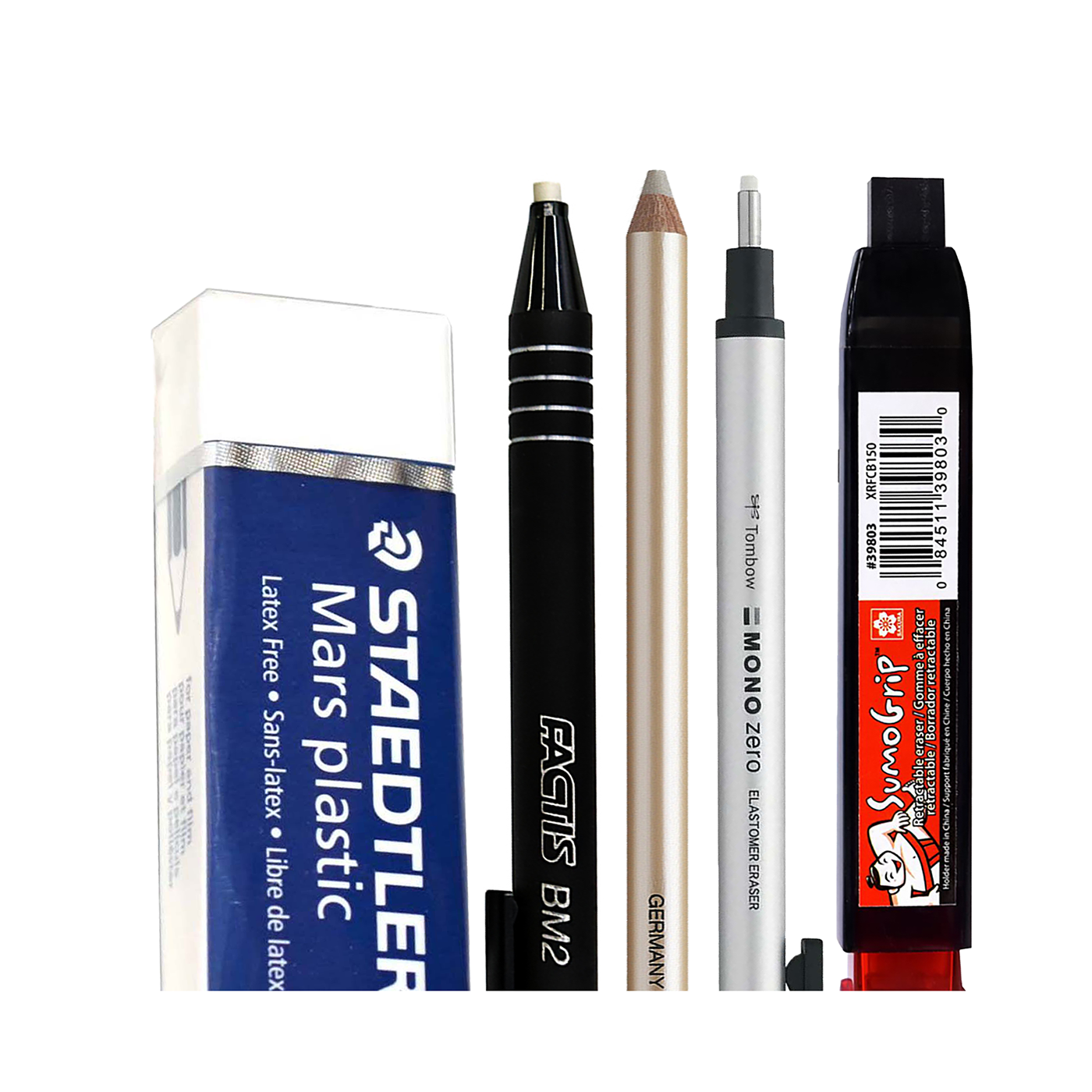 Artist Eraser Pencil Sketch Pencil for Drawing Pen-Style Erasers and Pencil  Sharpener for Home, School and Office Use (6 Pieces) - Yahoo Shopping