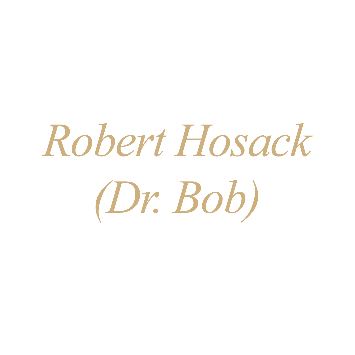 Robert Hosack (Dr. Bob) -- Calligraphy Class