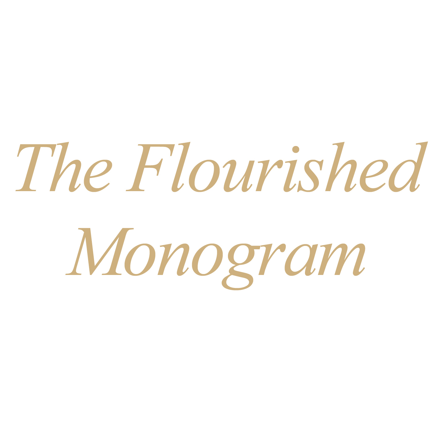 The Flourished Monogram