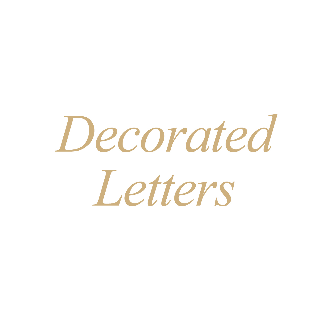 Decorated Letters