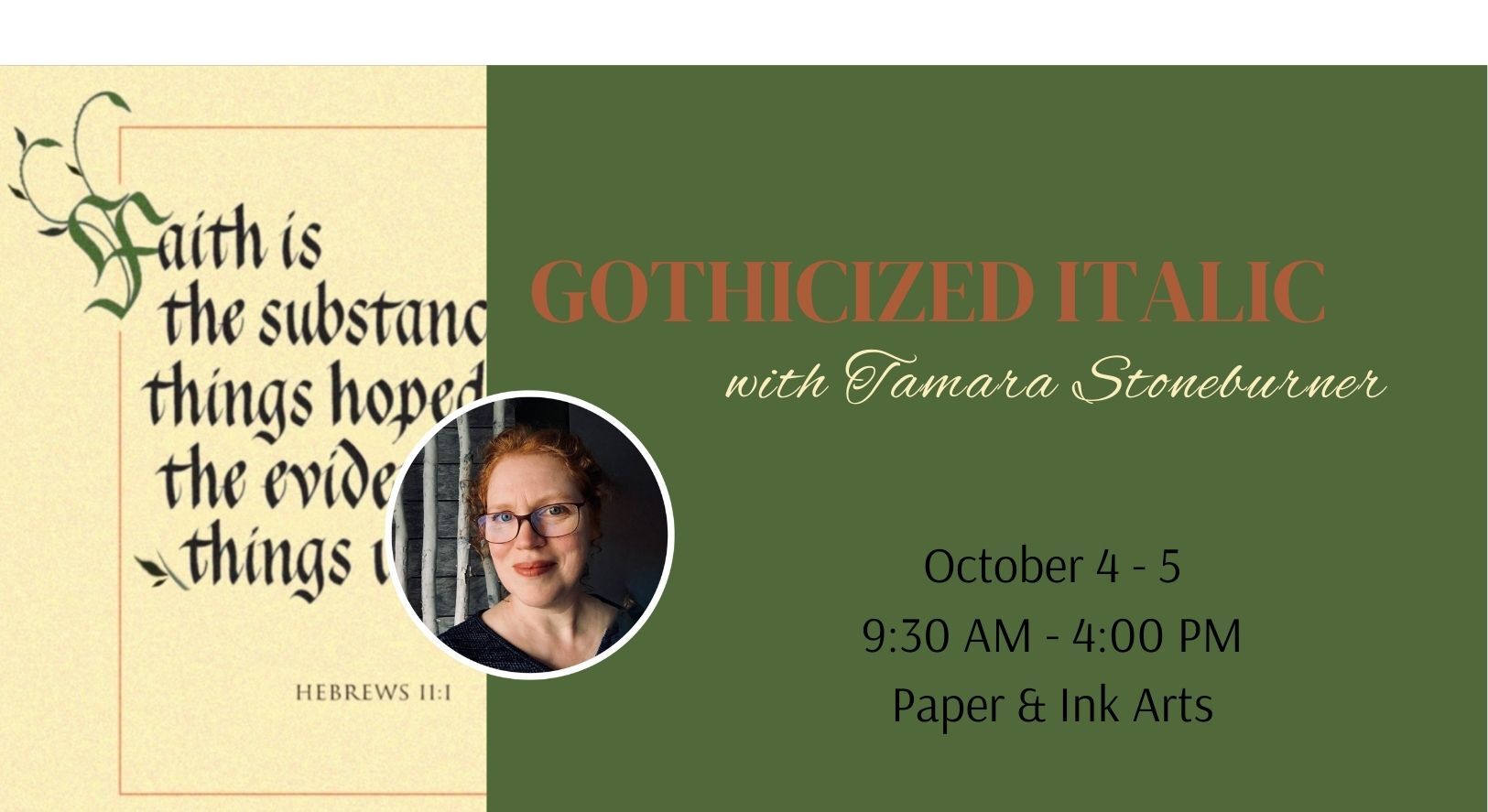 Gothicized Italic w/ Tamara Stoneburner - Oct 4-5