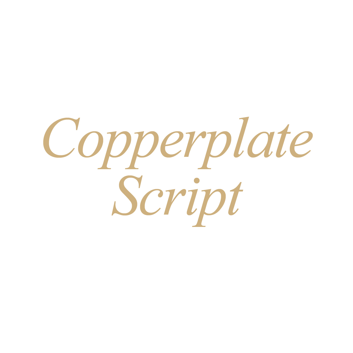 Copperplate Script