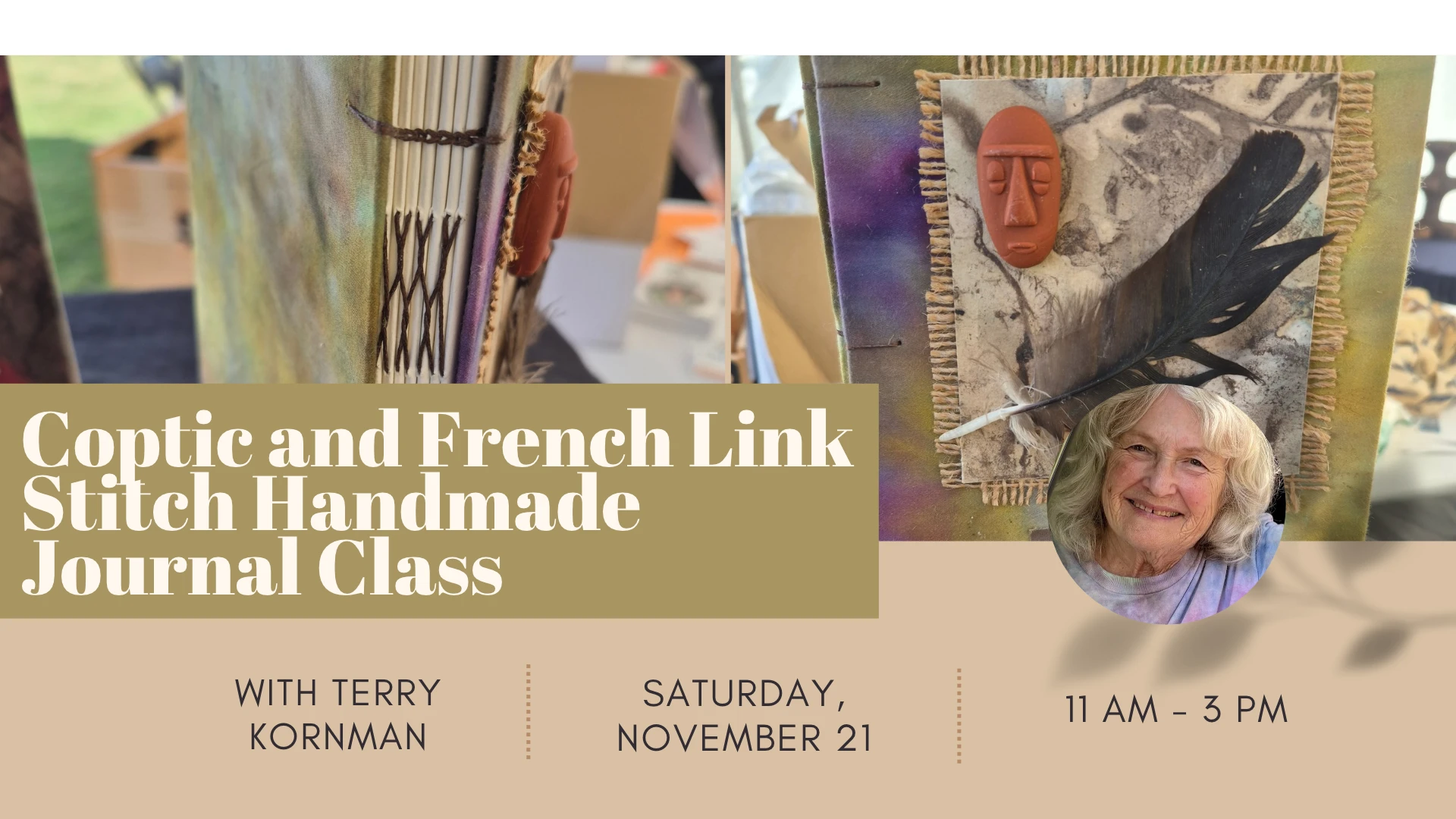 Handmade Journal Class w/ Terry Kornman - Nov 21