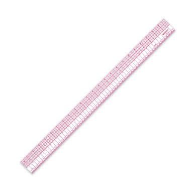 Westcott Flexible Clear Zero-Centering Ruler, 2 x 24