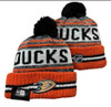 Anaheim Ducks Pom Knit Beanie