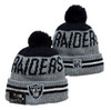 Las Vegas Raiders Pom Knit Beanie #2