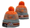Denver Broncos Pom Knit Beanie