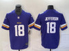 Minnesota Viking Justin Jefferson #18 Stitched NFL Jersey