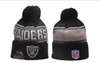 Las Vegas Raiders Pom Knit Beanie #3