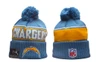 Los Angeles Chargers Pom Knit Beanie