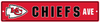Kansas City Chiefs Team Color Street Sign Décor 5"x 24"