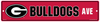 Georgia Bulldogs Team Color Street Sign Décor 5"x 24"