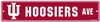 Indiana Hoosiers Team Color Street Sign Décor 5"x 24"