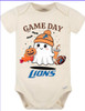 Detroit Lions Game Day Ghost Baby Onesie